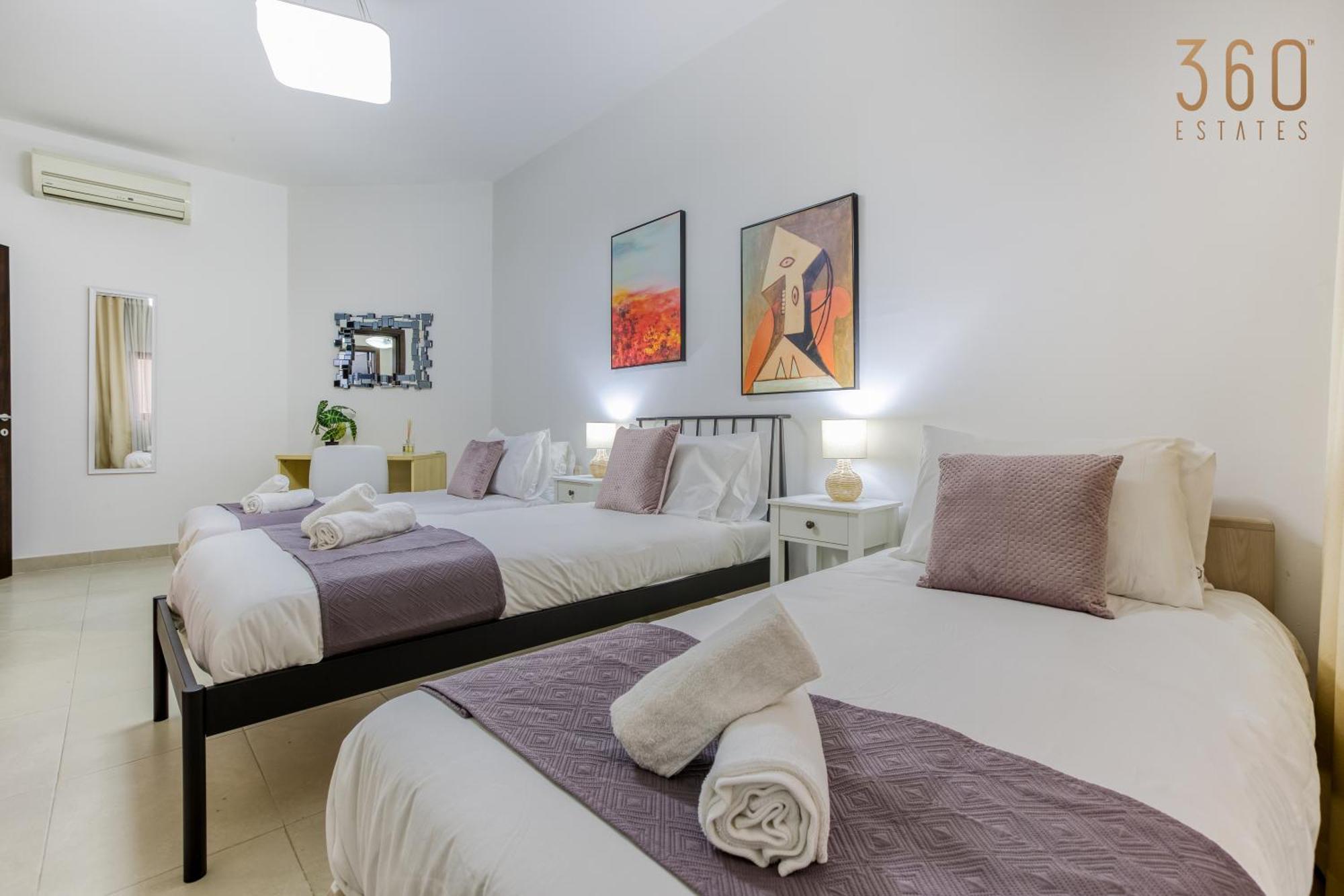 Designer, Luxurious 3br In Pender Gardens By 360 Estates * Saint Julian's